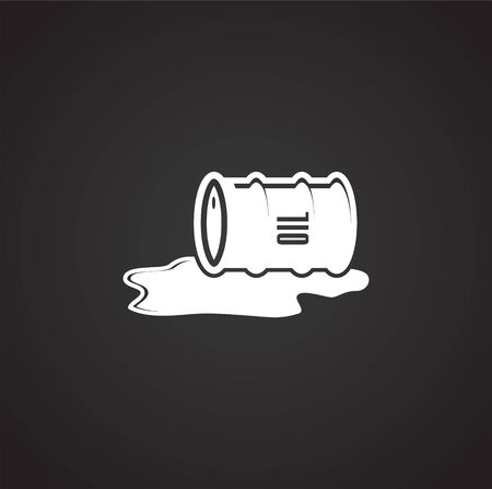 Oil Barrel related icon on background for graphic and web design. Simple illustration. Internet concept symbol for website button or mobile appのイラスト素材