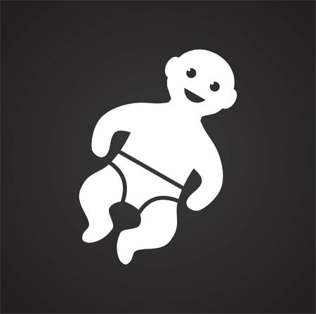 Reproduction related icon on background for graphic and web design. Simple illustration. Internet concept symbol for website button or mobile appのイラスト素材