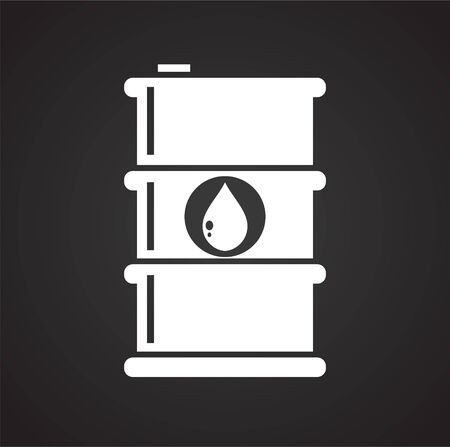 Oil Barrel related icon on background for graphic and web design. Simple illustration. Internet concept symbol for website button or mobile appのイラスト素材