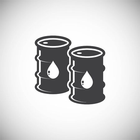 Oil Barrel related icon on background for graphic and web design. Simple illustration. Internet concept symbol for website button or mobile appのイラスト素材