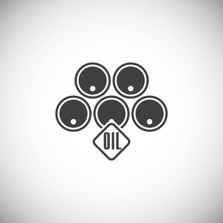 Oil Barrel related icon on background for graphic and web design. Simple illustration. Internet concept symbol for website button or mobile appのイラスト素材