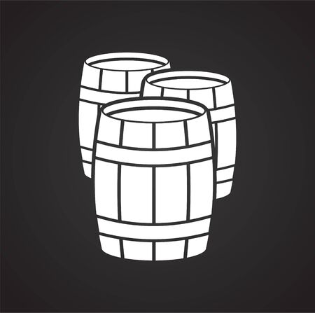 Barrel icon on background for graphic and web design. Simple illustration. Internet concept symbol for website button or mobile appのイラスト素材