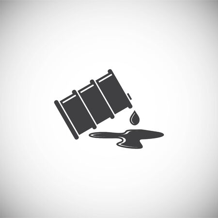Oil Barrel related icon on background for graphic and web design. Simple illustration. Internet concept symbol for website button or mobile appのイラスト素材