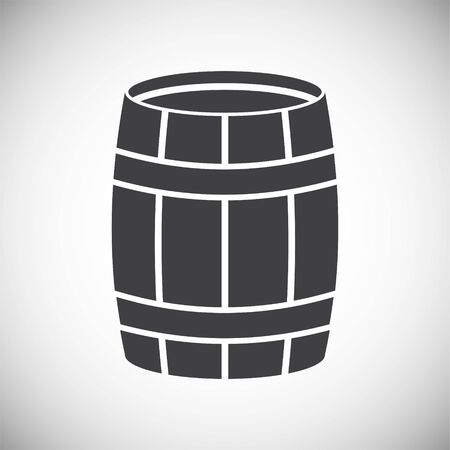 Barrel icon on background for graphic and web design. Simple illustration. Internet concept symbol for website button or mobile appのイラスト素材