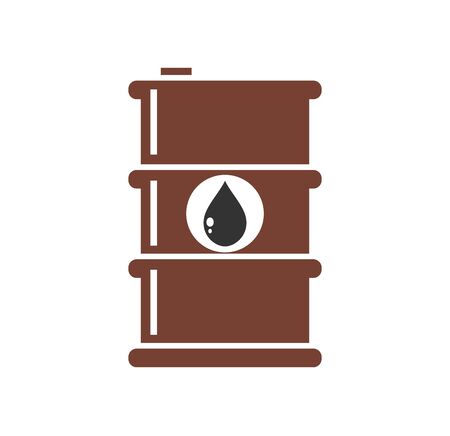 Oil Barrel related icon on background for graphic and web design. Simple illustration. Internet concept symbol for website button or mobile appのイラスト素材