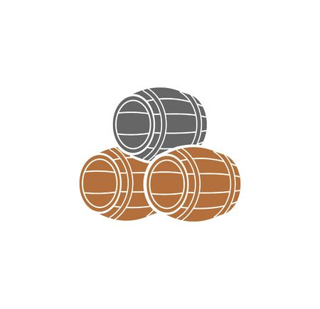 Barrel icon on background for graphic and web design. Simple illustration. Internet concept symbol for website button or mobile appのイラスト素材