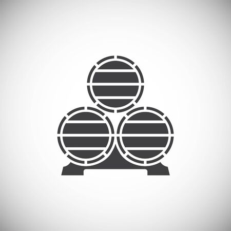 Barrel icon on background for graphic and web design. Simple illustration. Internet concept symbol for website button or mobile appのイラスト素材