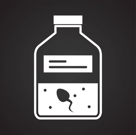 Reproduction related icon on background for graphic and web design. Simple illustration. Internet concept symbol for website button or mobile appのイラスト素材