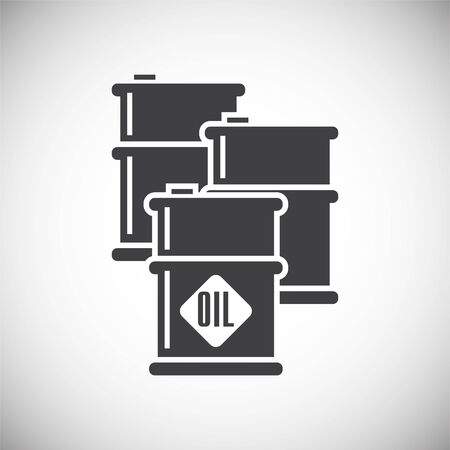 Oil Barrel related icon on background for graphic and web design. Simple illustration. Internet concept symbol for website button or mobile appのイラスト素材