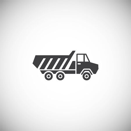 Heavy vehicle related icon on background for graphic and web design. Simple illustration. Internet concept symbol for website button or mobile appのイラスト素材