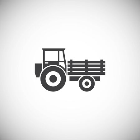Heavy vehicle related icon on background for graphic and web design. Simple illustration. Internet concept symbol for website button or mobile appのイラスト素材