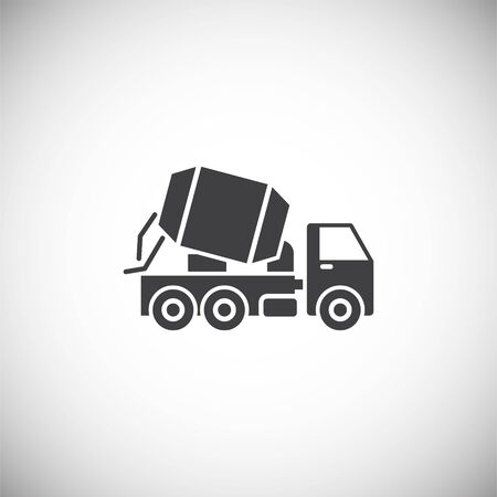 Heavy vehicle related icon on background for graphic and web design. Simple illustration. Internet concept symbol for website button or mobile appのイラスト素材