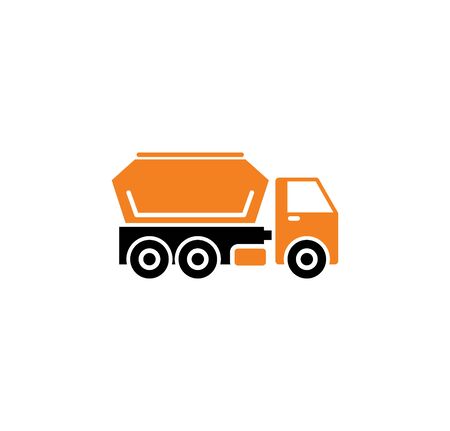 Heavy vehicle related icon on background for graphic and web design. Simple illustration. Internet concept symbol for website button or mobile appのイラスト素材