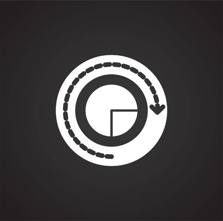 Loading related icon on background for graphic and web design. Simple illustration. Internet concept symbol for website button or mobile appのイラスト素材