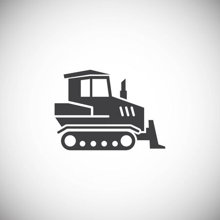 Heavy vehicle related icon on background for graphic and web design. Simple illustration. Internet concept symbol for website button or mobile appのイラスト素材
