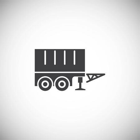 Heavy vehicle related icon on background for graphic and web design. Simple illustration. Internet concept symbol for website button or mobile appのイラスト素材