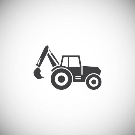 Heavy vehicle related icon on background for graphic and web design. Simple illustration. Internet concept symbol for website button or mobile appのイラスト素材