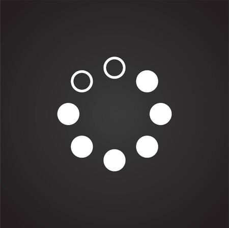 Loading related icon on background for graphic and web design. Simple illustration. Internet concept symbol for website button or mobile appのイラスト素材