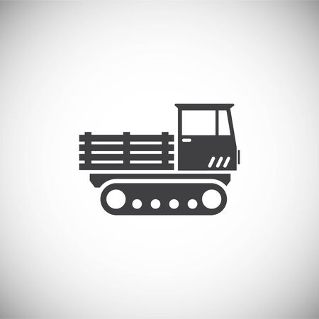 Heavy vehicle related icon on background for graphic and web design. Simple illustration. Internet concept symbol for website button or mobile appのイラスト素材