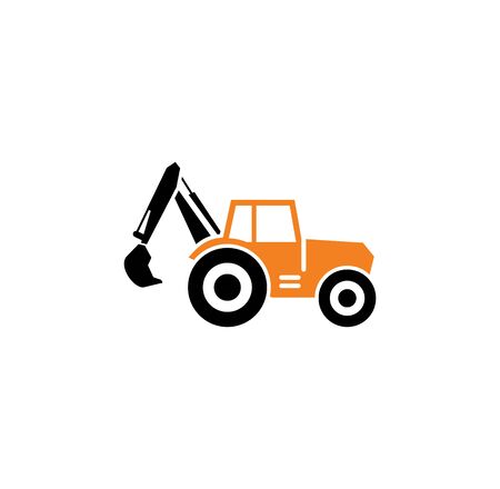 Heavy vehicle related icon on background for graphic and web design. Simple illustration. Internet concept symbol for website button or mobile appのイラスト素材