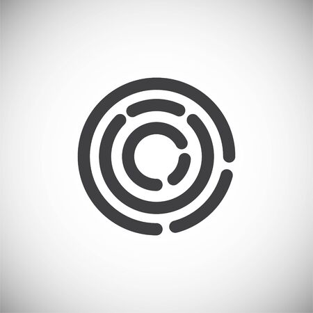 Loading related icon on background for graphic and web design. Simple illustration. Internet concept symbol for website button or mobile appのイラスト素材