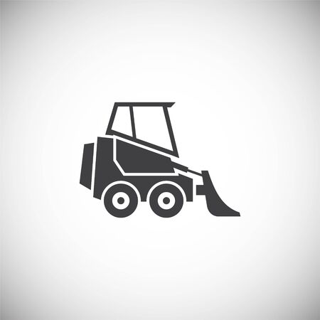Heavy vehicle related icon on background for graphic and web design. Simple illustration. Internet concept symbol for website button or mobile appのイラスト素材