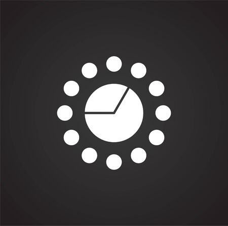 Loading related icon on background for graphic and web design. Simple illustration. Internet concept symbol for website button or mobile appのイラスト素材