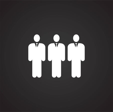 Business people related icon on background for graphic and web design. Simple illustration. Internet concept symbol for website button or mobile appのイラスト素材
