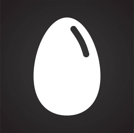 Egg related icon on background for graphic and web design. Simple illustration. Internet concept symbol for website button or mobile appのイラスト素材