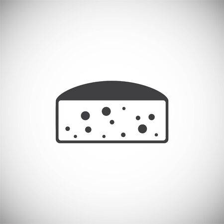 Cheese related icon on background for graphic and web design. Simple illustration. Internet concept symbol for website button or mobile appのイラスト素材