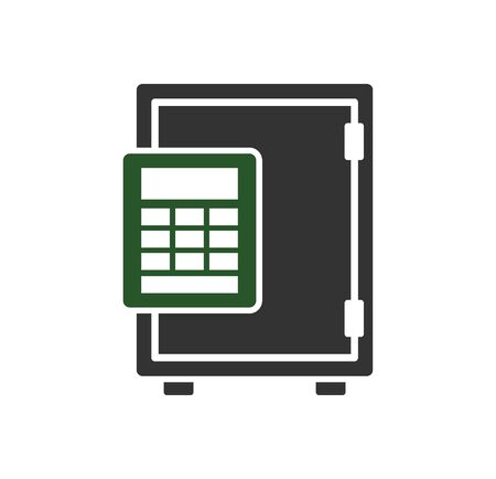 Money security related icon on background for graphic and web design. Simple illustration. Internet concept symbol for website button or mobile appのイラスト素材