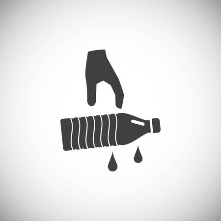 Plastic related icon on background for graphic and web design. Simple illustration. Internet concept symbol for website button or mobile appのイラスト素材