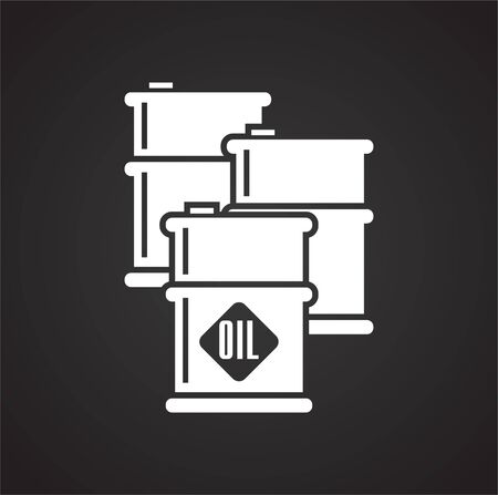 Oil Barrel related icon on background for graphic and web design. Simple illustration. Internet concept symbol for website button or mobile appのイラスト素材