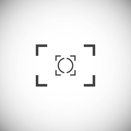 Viewfinder icon on background for graphic and web design. Simple illustration. Internet concept symbol for website button or mobile appのイラスト素材