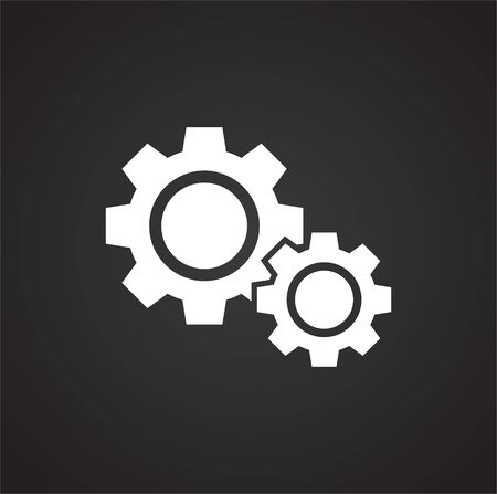 Service related icon on background for graphic and web design. Simple illustration. Internet concept symbol for website button or mobile appのイラスト素材