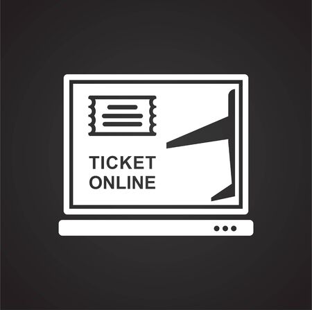 Airport related icon on background for graphic and web design. Simple vector sign. Internet concept symbol for website button or mobile appのイラスト素材