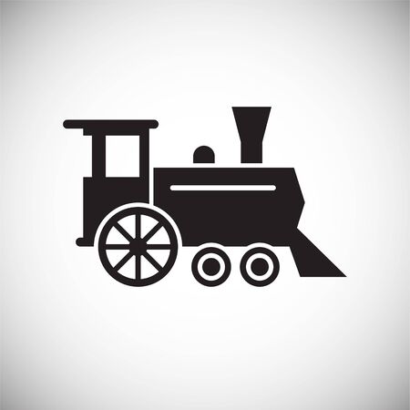 Railroad related icon on background for graphic and web design. Simple vector sign. Internet concept symbol for website button or mobile appのイラスト素材