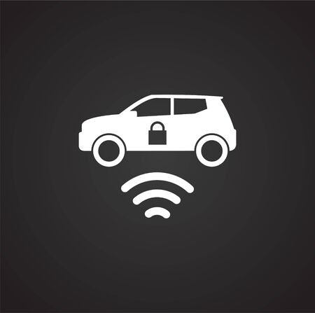 Smart lock icon on background for graphic and web design. Simple illustration. Internet concept symbol for website button or mobile appのイラスト素材