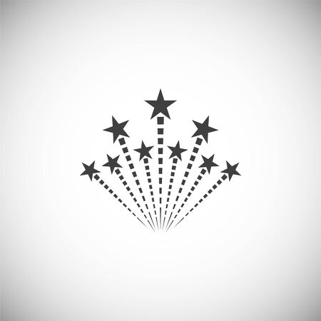 Firework related icon on background for graphic and web design. Simple illustration. Internet concept symbol for website button or mobile appのイラスト素材