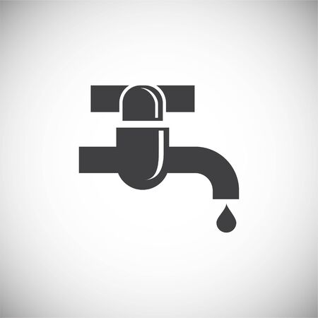 Faucet related icon on background for graphic and web design. Simple illustration. Internet concept symbol for website button or mobile appのイラスト素材