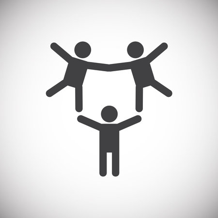 Circus related icon on background for graphic and web design. Simple illustration. Internet concept symbol for website button or mobile appのイラスト素材