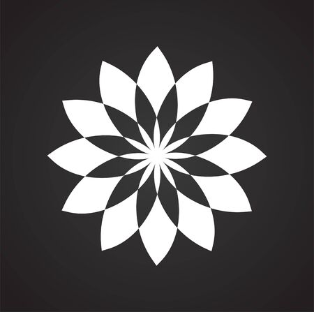Lotos flower icon on background for graphic and web design. Simple vector sign. Internet concept symbol for website button or mobile appのイラスト素材