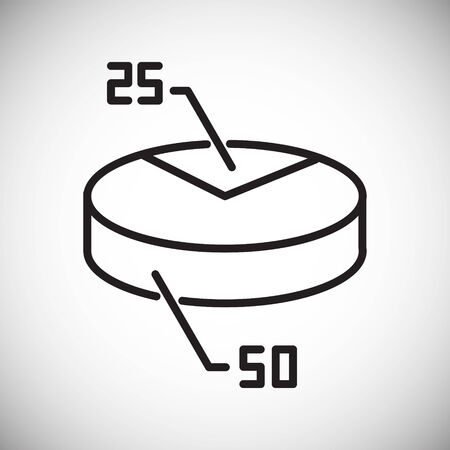 Graph line icon on background for graphic and web design. Simple vector sign. Internet concept symbol for website button or mobile appのイラスト素材