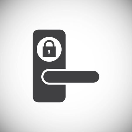 Smart lock icon on background for graphic and web design. Simple illustration. Internet concept symbol for website button or mobile appのイラスト素材