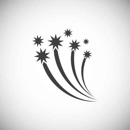 Firework related icon on background for graphic and web design. Simple illustration. Internet concept symbol for website button or mobile appのイラスト素材