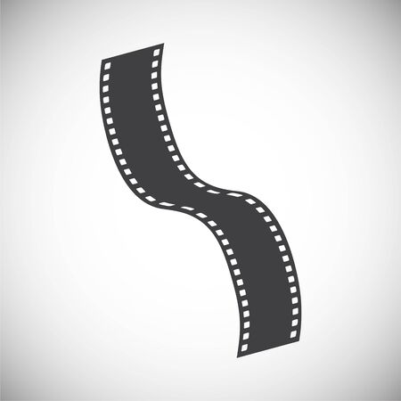 Film strip related icon on background for graphic and web design. Simple illustration. Internet concept symbol for website button or mobile appのイラスト素材