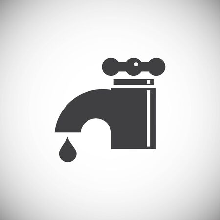 Faucet related icon on background for graphic and web design. Simple illustration. Internet concept symbol for website button or mobile appのイラスト素材