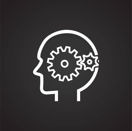 AI icon on background for graphic and web design. Simple illustration. Internet concept symbol for website button or mobile appのイラスト素材