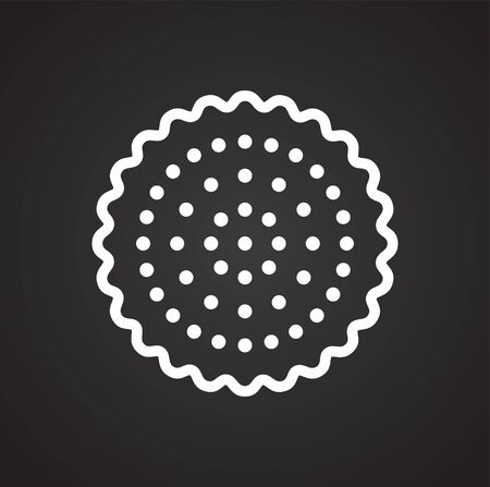 Cookie icon on background for graphic and web design. Simple vector sign. Internet concept symbol for website button or mobile appのイラスト素材
