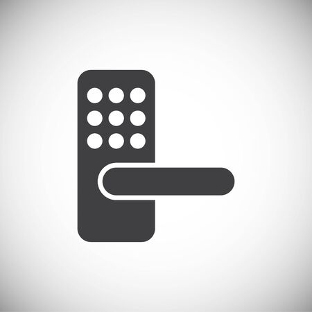 Smart lock icon on background for graphic and web design. Simple illustration. Internet concept symbol for website button or mobile appのイラスト素材
